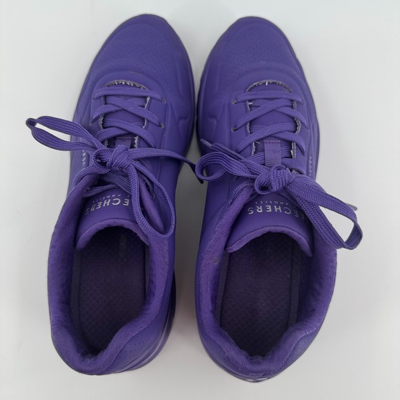 Skechers Uno Nights Shades Shoes WOMENS Purple Lace Up Sneakers SIZE 9.5 - Picture 5 of 8